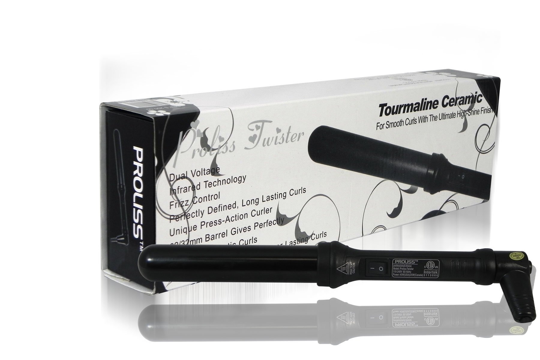 Iso Twister Tourmaline Ceramic Hair Straightener - Professional Ionic Flat Iron for Smooth & Shiny Hair | Perfect for Home & Salon Styling
