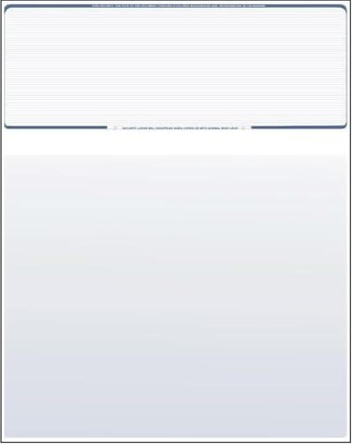 Compuchecks Check on Top Blank Check Paper - 2500 Pack, QuickBooks & Laser Printer Compatible - Secure Business Checks with Voucher - 8.5