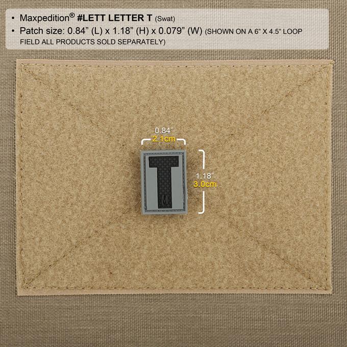 Letter T Morale Patch - Embroidered Iron-On Patch for Military, Police, Firefighter Uniforms & Backpacks - Perfect for Tactical Gear, DIY Crafts & Customization