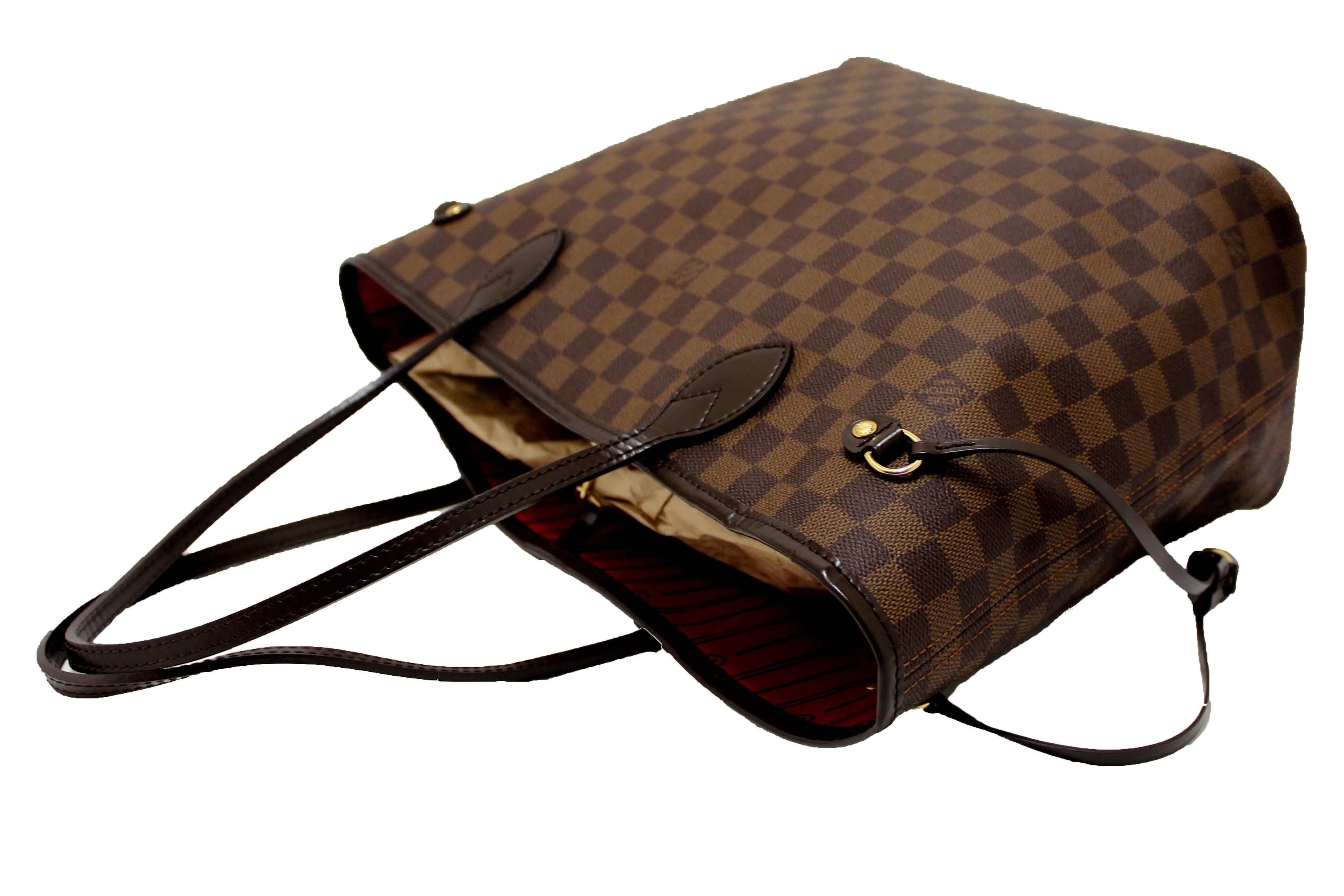 Authentic Louis Vuitton Damier Ebene Neverfull MM Tote Shoulder Bag - Luxury Handbag for Women, Perfect for Work, Travel & Shopping