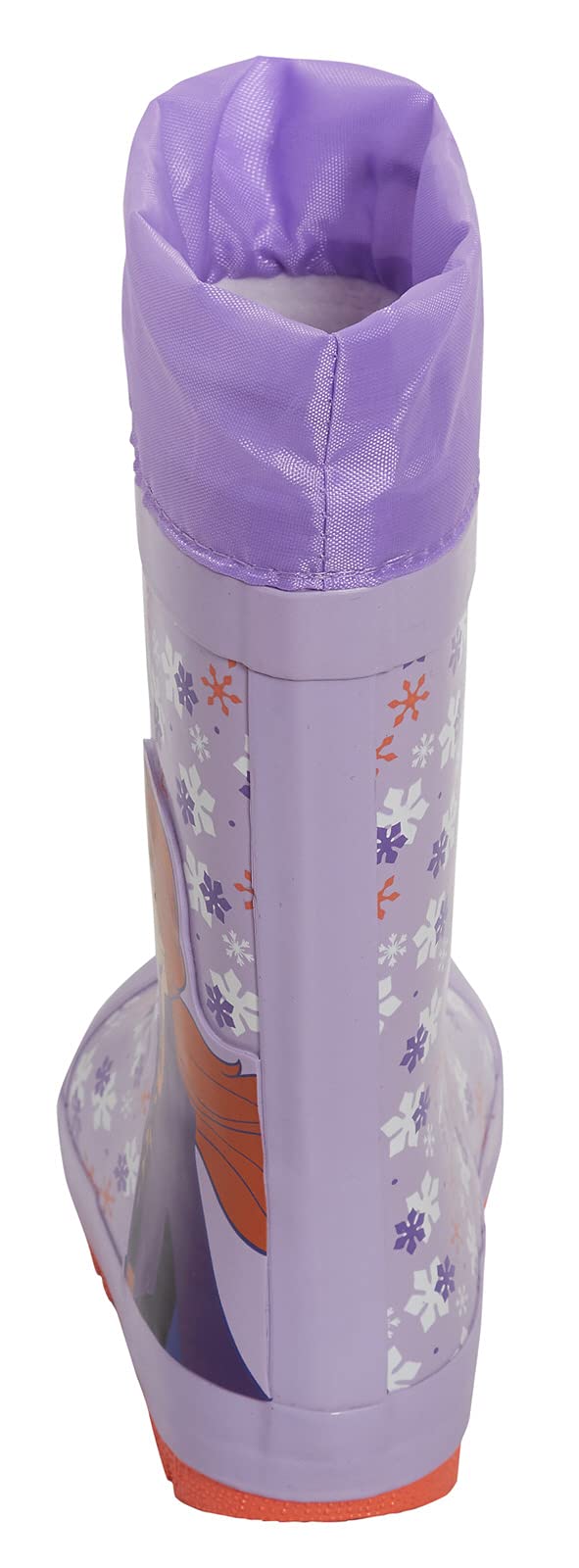 Disney Frozen 2 Elsa & Anna Girls' Waterproof Rubber Rain Boots - Tie Top Wellington Boots for Snow, Rain & Outdoor Play - Kids' Winter & Spring Footwear for School, Park & Puddle Jumping