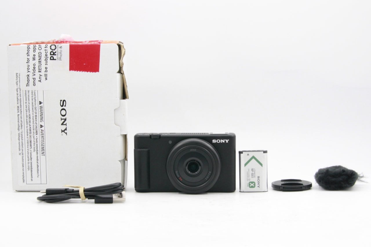 Open Box Excellent Condition Sony ZV-1F Vlogging Camera (Black) - Perfect for YouTube, Travel & Content Creation