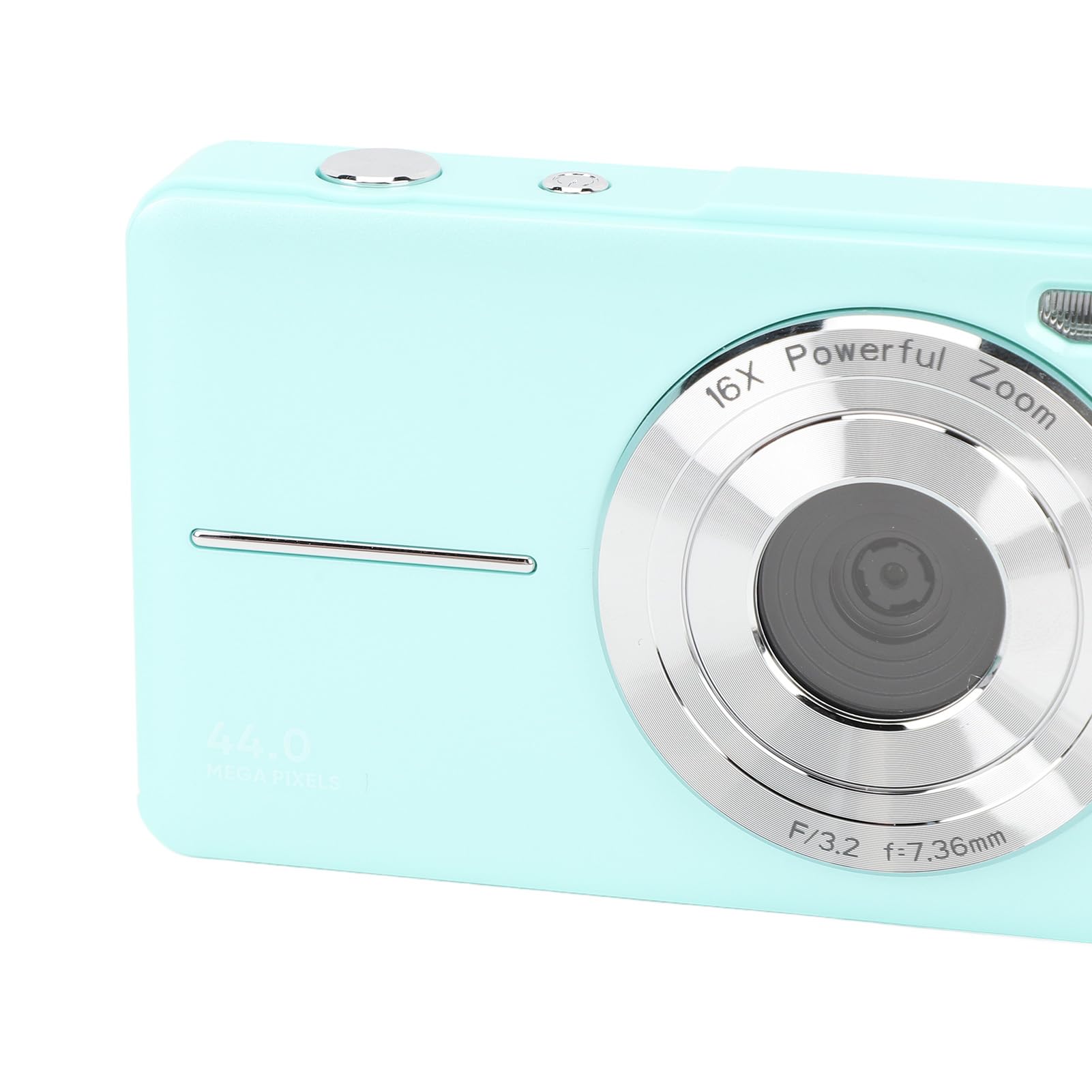 44MP Small Portable Digital Camera for Teens & Students - Compact, Lightweight, Green | Perfect for Travel, Vlogging, and Everyday Photography