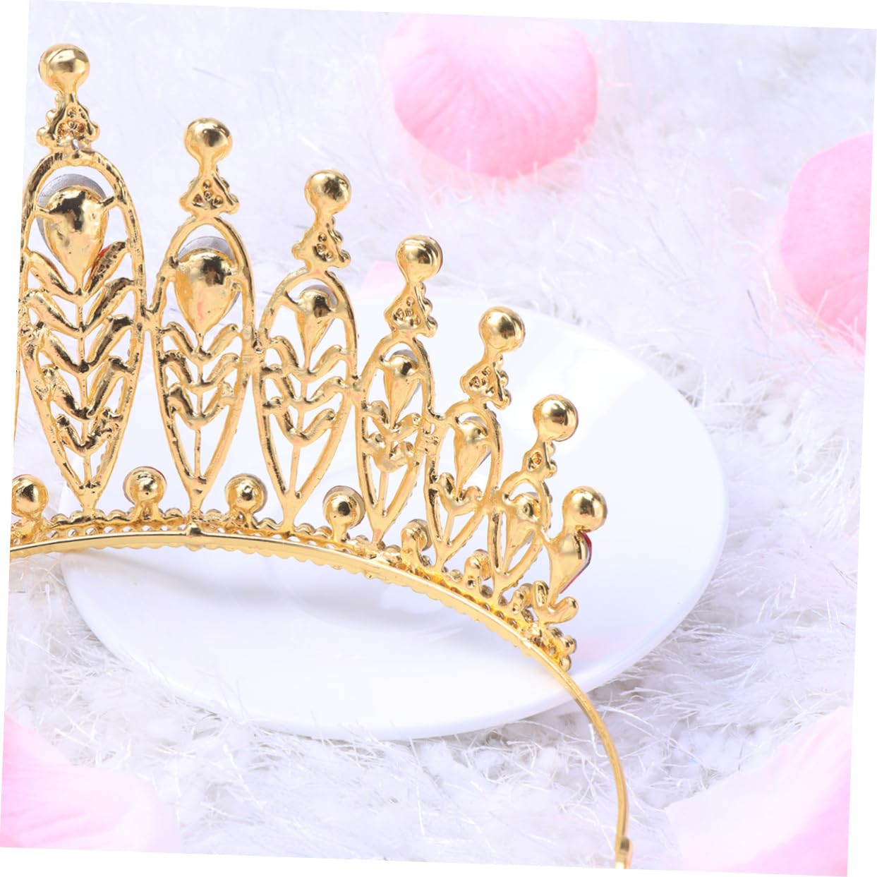 FRCOLOR 2pcs Shiny Rhinestone Wedding Tiara Headpiece - Bridal Crown for Women, Queen Leaf Headgear for Bride, Perfect for Wedding Ceremony & Photo Shoots