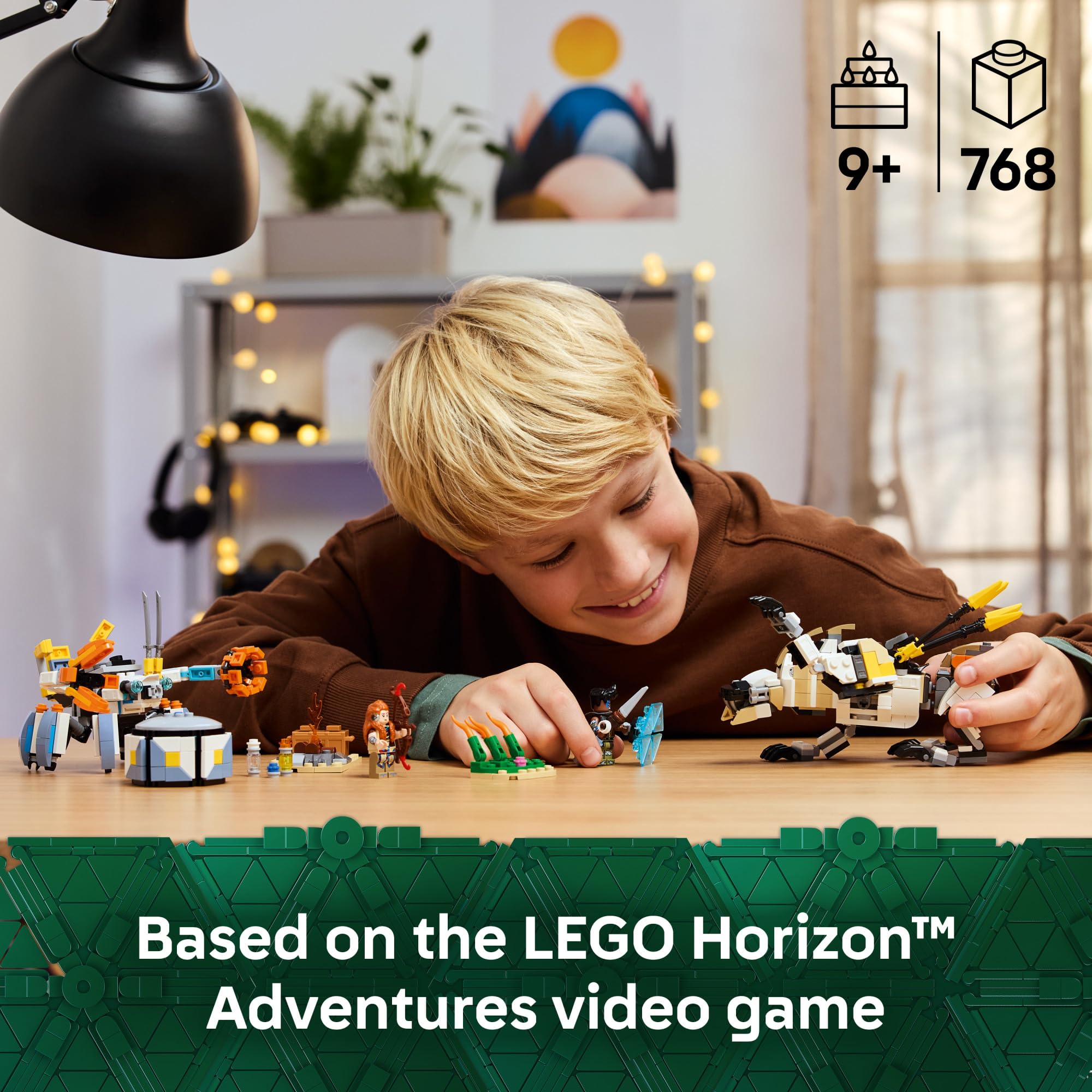 LEGO Horizon Adventures Aloy & Varl vs. Shell-Walker & Sawtooth Building Set - Creative Construction Toy for Kids Ages 9+ - Perfect Gift for Horizon Zero Dawn Fans - 77037 - Great for Playtime, Collecting, and Display