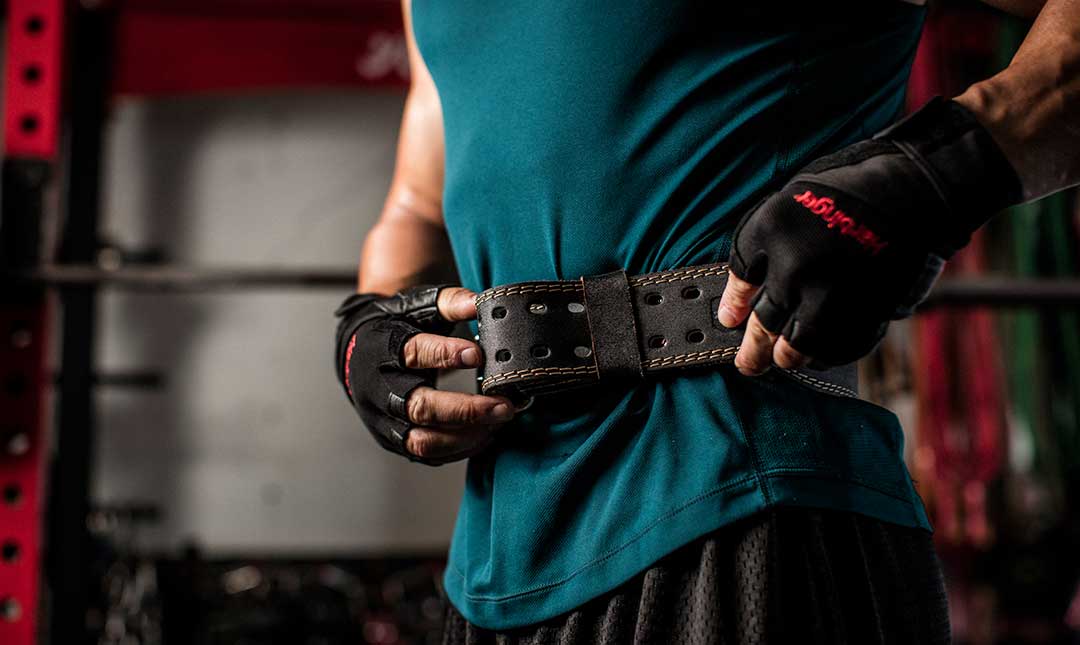 Harbinger 4-Padded Leather Weightlifting Belt for Men & Women - Premium Gym Belt for Powerlifting, CrossFit, Bodybuilding - Heavy Duty Support for Back & Core During Workouts