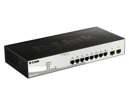 D-Link DGS-1210-10 10-Port Gigabit Smart Managed Switch - Network Switch for Home & Office Use - Ideal for Small Business Networks, Gaming, and Media Streaming