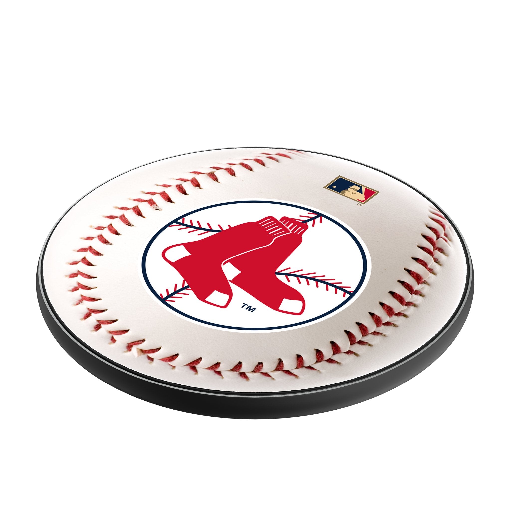 Boston Red Sox 1970-1975 Cooperstown Collection 15W Fast Wireless Charger - Vintage Baseball Fan Gift for Home, Office & Car Charging