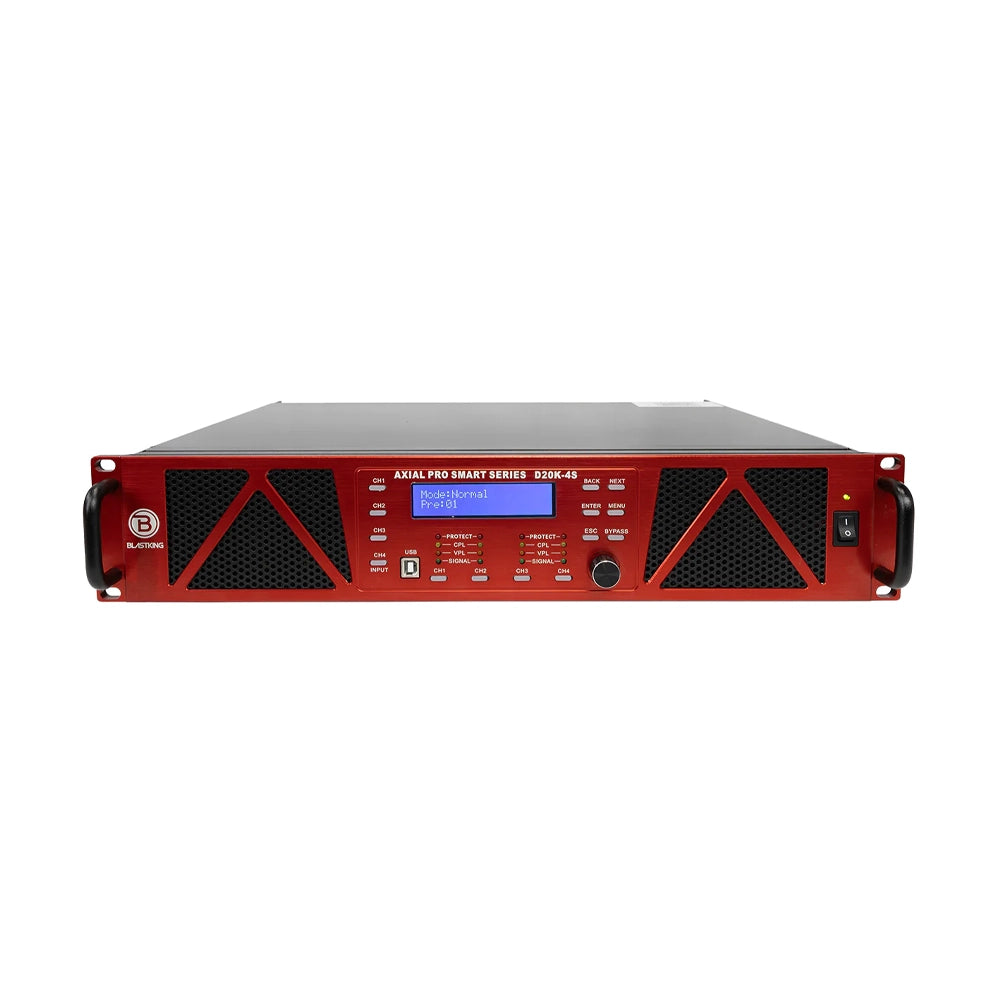 Blastking D20K 4S 20000W 4-Channel Class D Smart Power Amplifier - Professional Audio System for DJ, Live Sound & Home Theater
