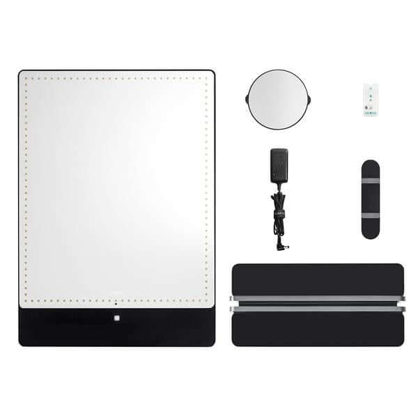 Riki Tall Vanity Mirror with Super Powerful Daylight LEDs - Perfect for Makeup, Skincare & Grooming at Home or Salon