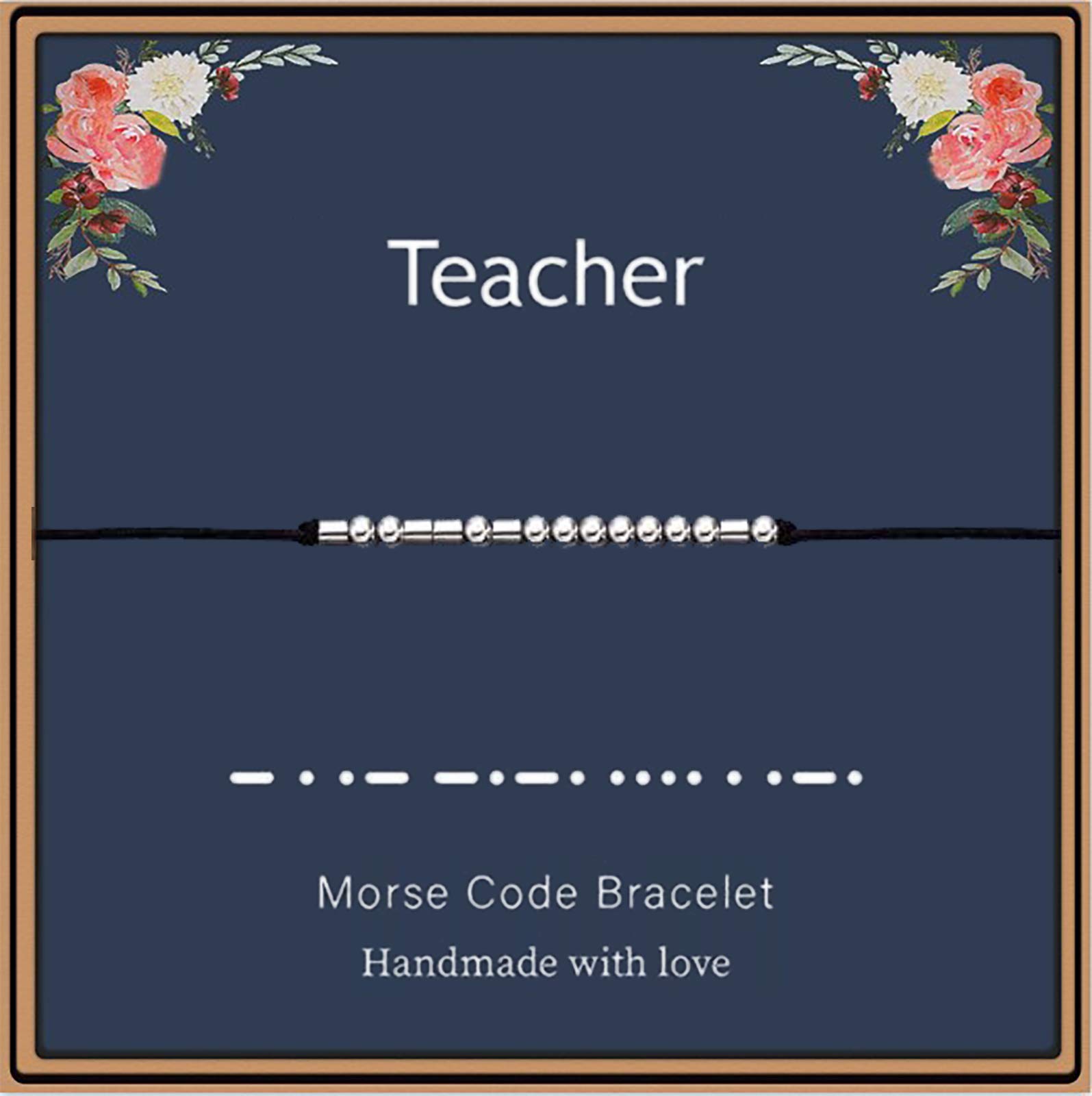 Morse Code Bracelet for Women - Inspirational Jewelry Gift for Her, Best Friend, Birthday, Graduation - Perfect for Daily Wear, Special Occasions & Meaningful Gifting