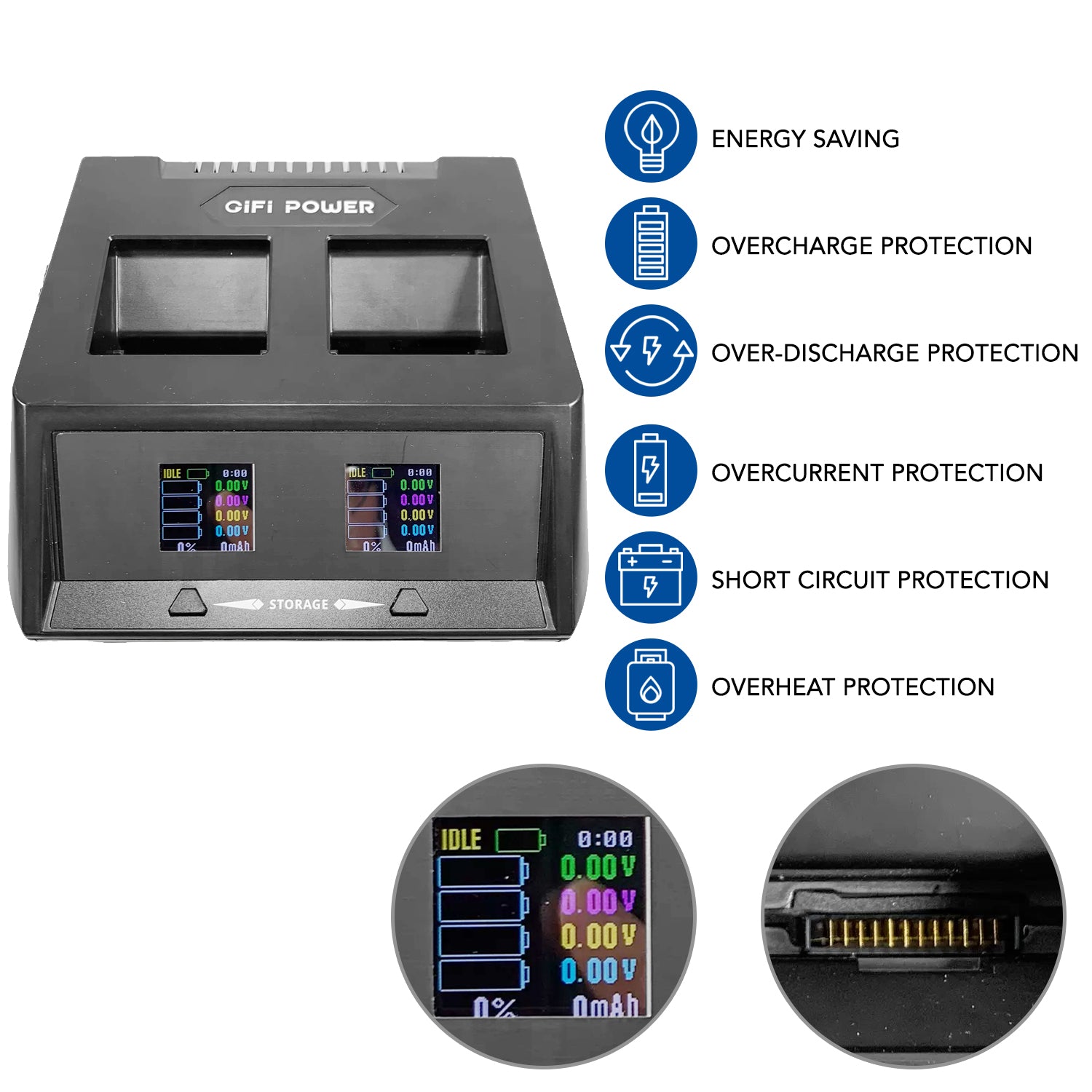 2 in 1 Fast Drone Battery Balance Charger for YUNEEC H520E & H3 Batteries - Dual Port Charging for Drone and Transmitter - Perfect for Aerial Photography, Surveying, and Professional Drone Operations