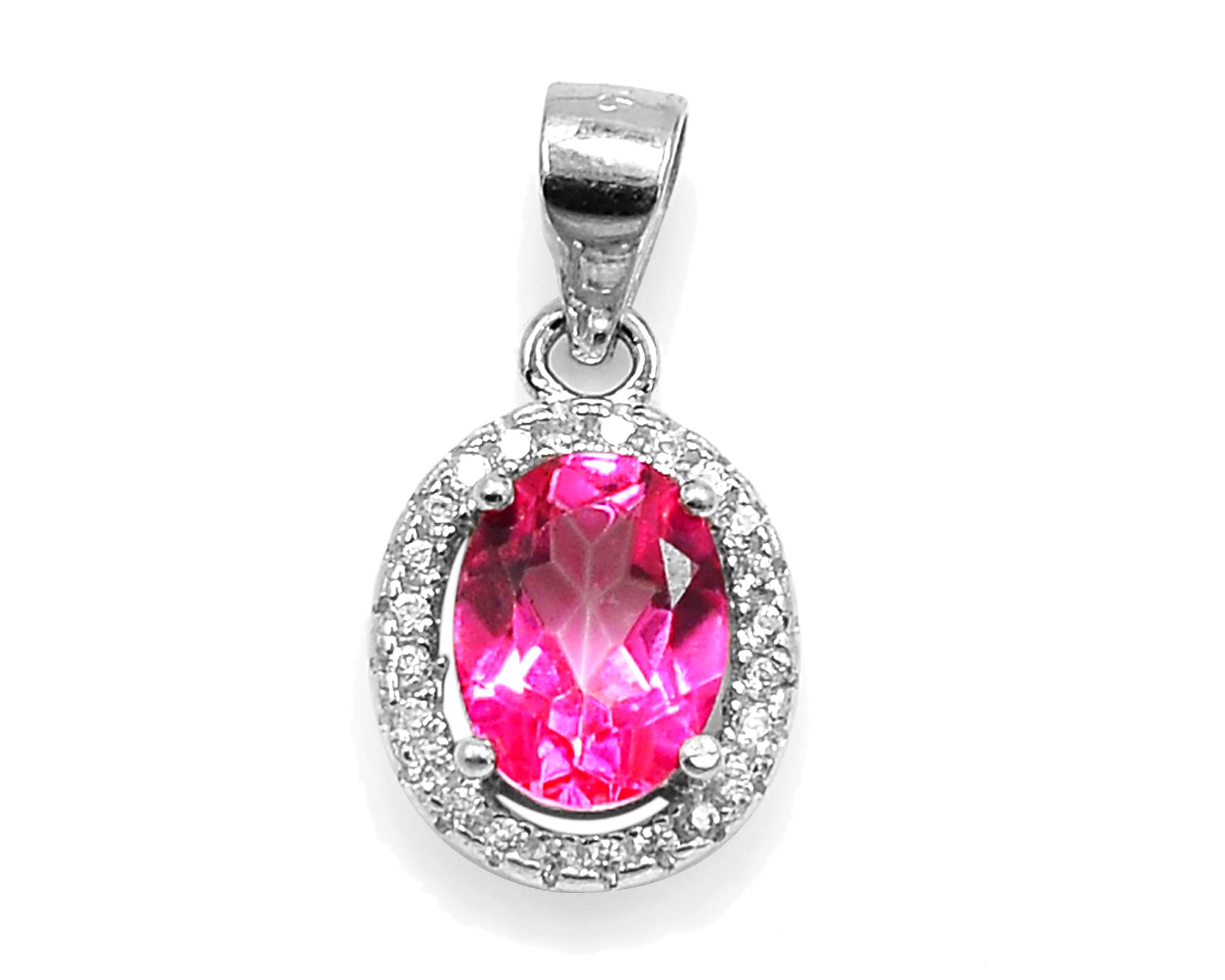 8X6 MM Oval Cut Natural Pink Topaz Gemstone Ring, Earring & Pendant Jewelry Set - 925 Sterling Silver Wedding, Proposal & Friendship Gift for Women - Perfect for Anniversaries, Valentine's Day & Special Occasions