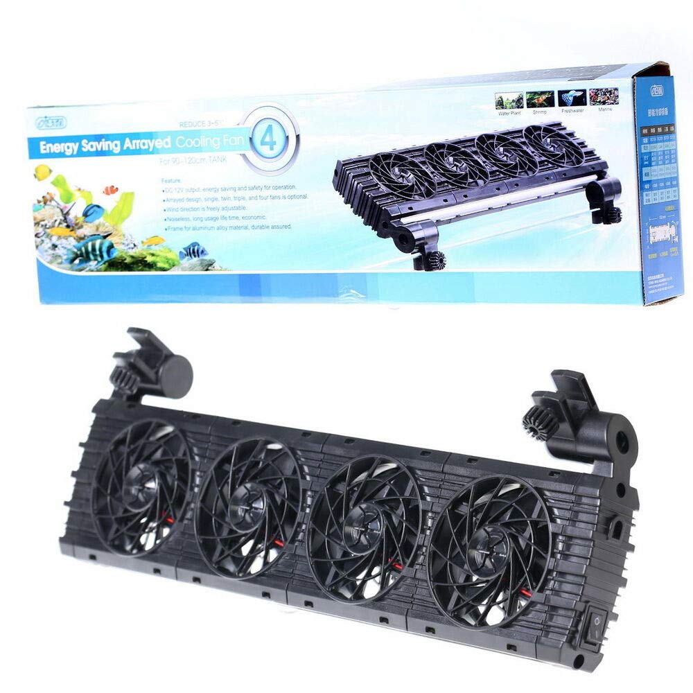 ISTA Aquarium Cooling Fan - Energy Saving Arrayed ColdWind Fan for 90~120cm Fish Tanks - Perfect for Tropical Fish Tanks & Reef Aquariums
