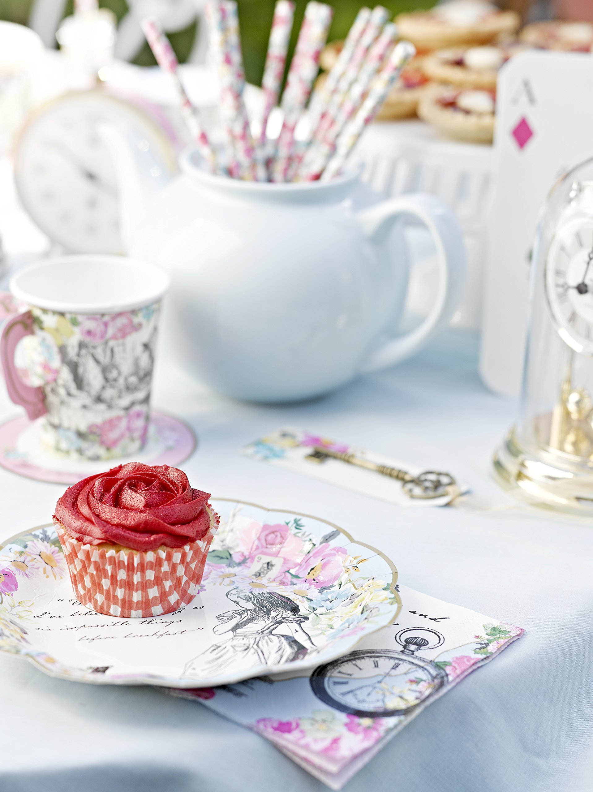 Talking Tables Alice in Wonderland Party Decorations - Whimsical Tea Party Supplies for Birthday & Baby Shower Decor