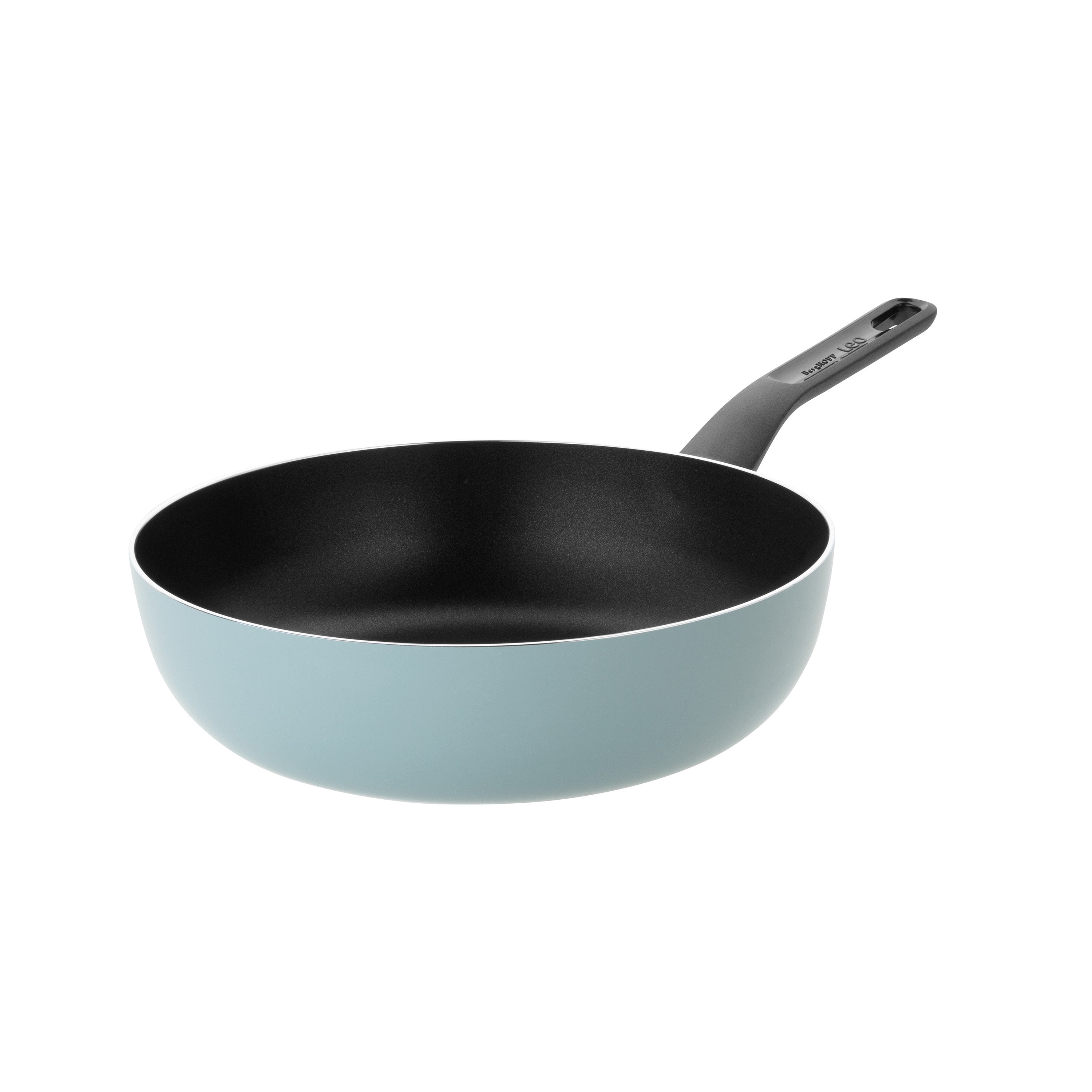 BergHOFF Slate Non-Stick Aluminum Wok Pan 11 Inch, 4qt - Perfect for Stir-Fry, Sauteing & Asian Cooking | Durable & Easy to Clean
