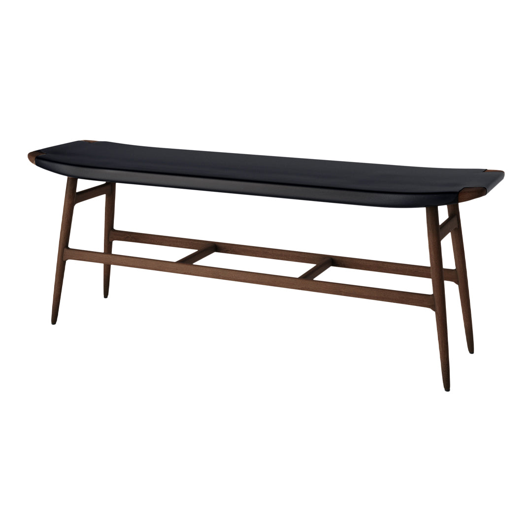 Freja Leather Bench - Handcrafted Genuine Leather Seat for Living Room, Bedroom & Entryway - Stylish & Durable Home Furniture