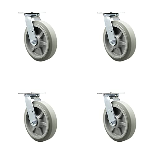 4 Swivel - No Brake - Gray