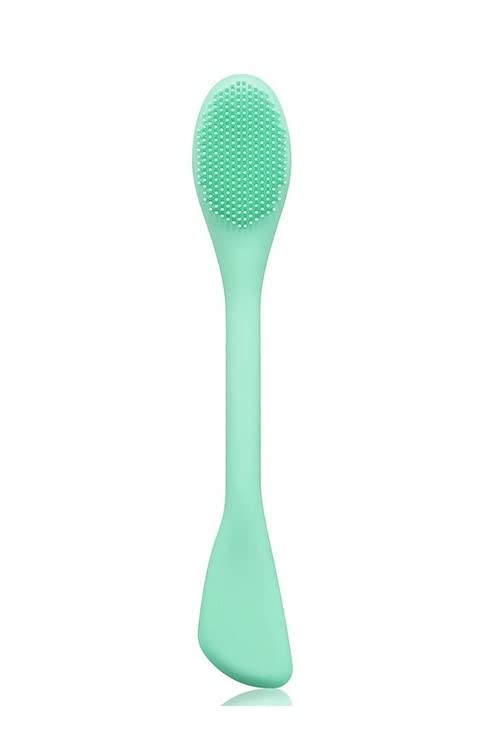 Dual-End Silicone Face Mask Brush - Soft & Flexible Facial Cleansing & Massage Tool for Mud, Clay & Modeling Masks | Perfect for Spa, Skincare & At-Home Beauty Routines
