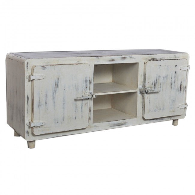 Solid Wood Rolling Coffee Table with Storage - Modern Rectangle Fridge Door Side Table on Wheels - Perfect for Living Room, Dorm & Small Spaces