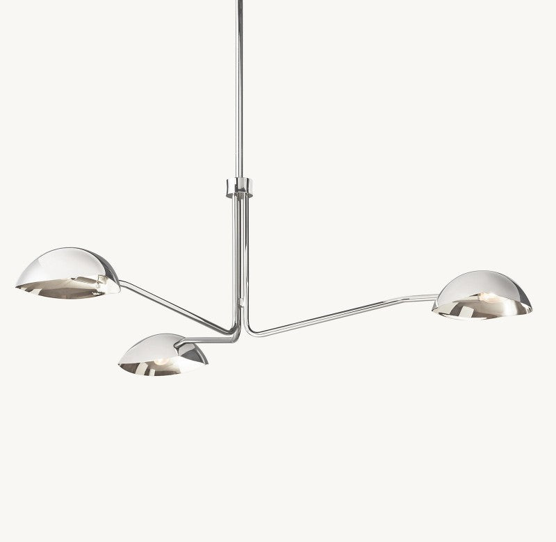 Convexo 48-Inch Round Crystal Chandelier - Elegant Dining Room Lighting Fixture for Modern Home Decor