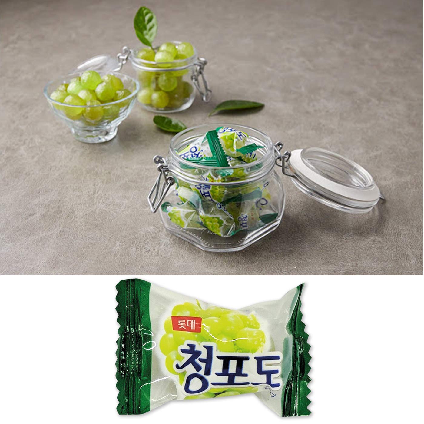 Korean Plum & Grape Hard Candy 153g - Sweet Snack for Office & Travel