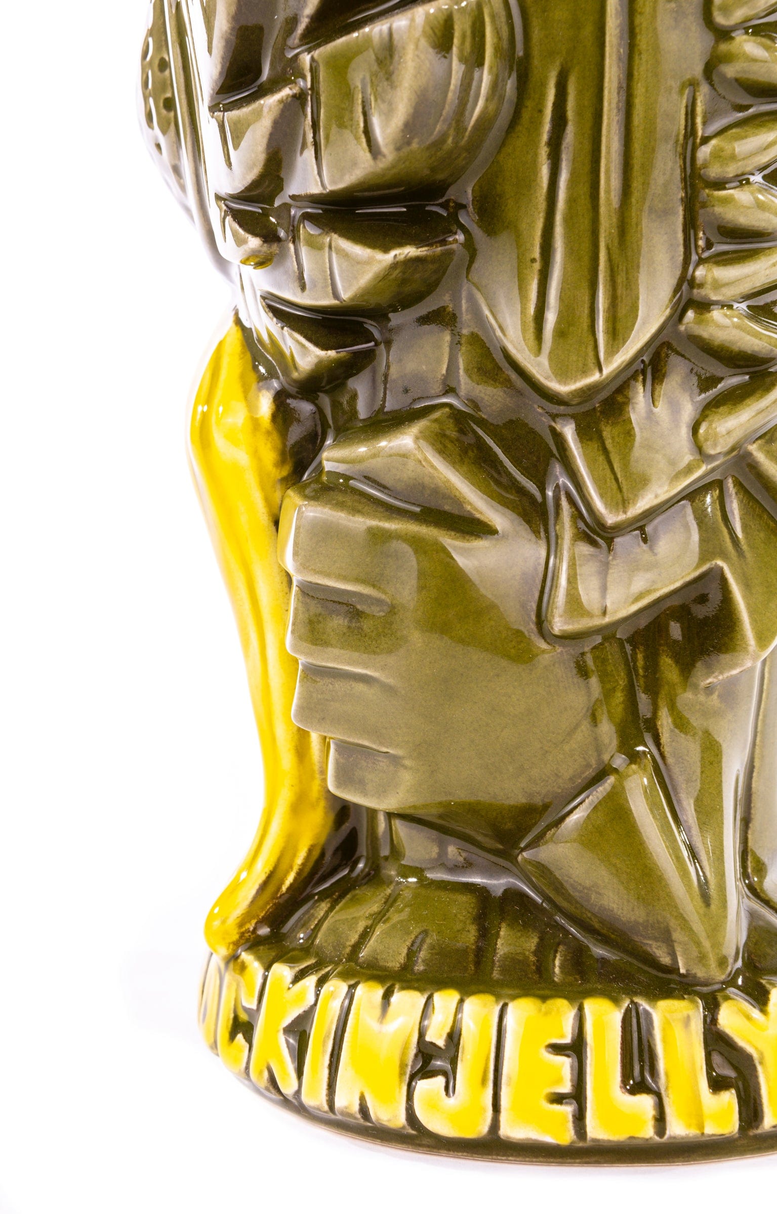 God Bird Man Tiki Mug - Handcrafted Ceramic Tropical Cocktail Cup (Green) - Perfect for Hawaiian Luau Parties & Tiki Bar Decor