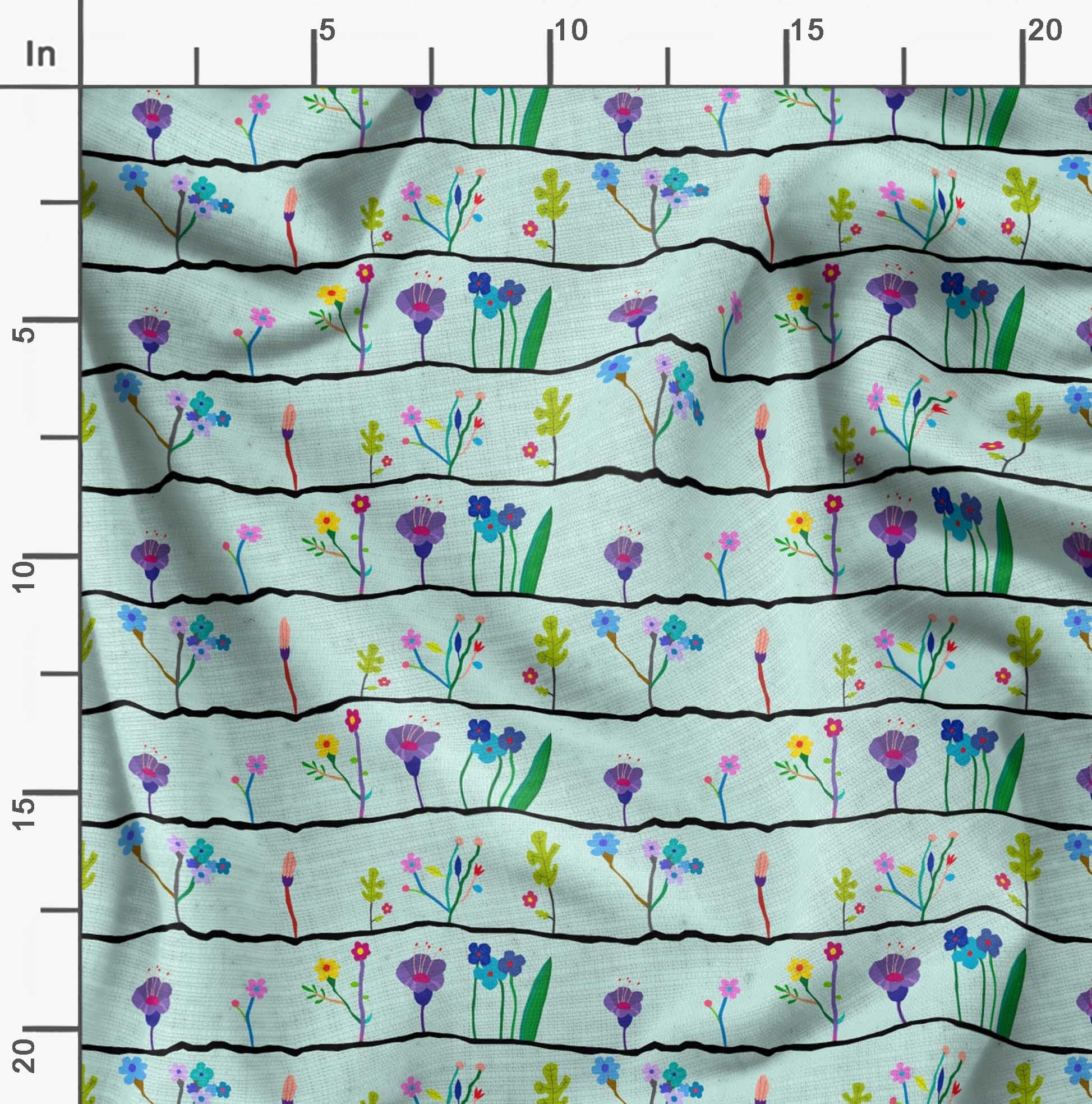 Soimoi Moss Green Georgette Fabric by The Yard - 42 Inch Wide - Artistic Leaf & Floral Printed Fabric for Dresses, Scarves & DIY Fashion Projects - Elegant & Trendy Material for Sewing & Crafting