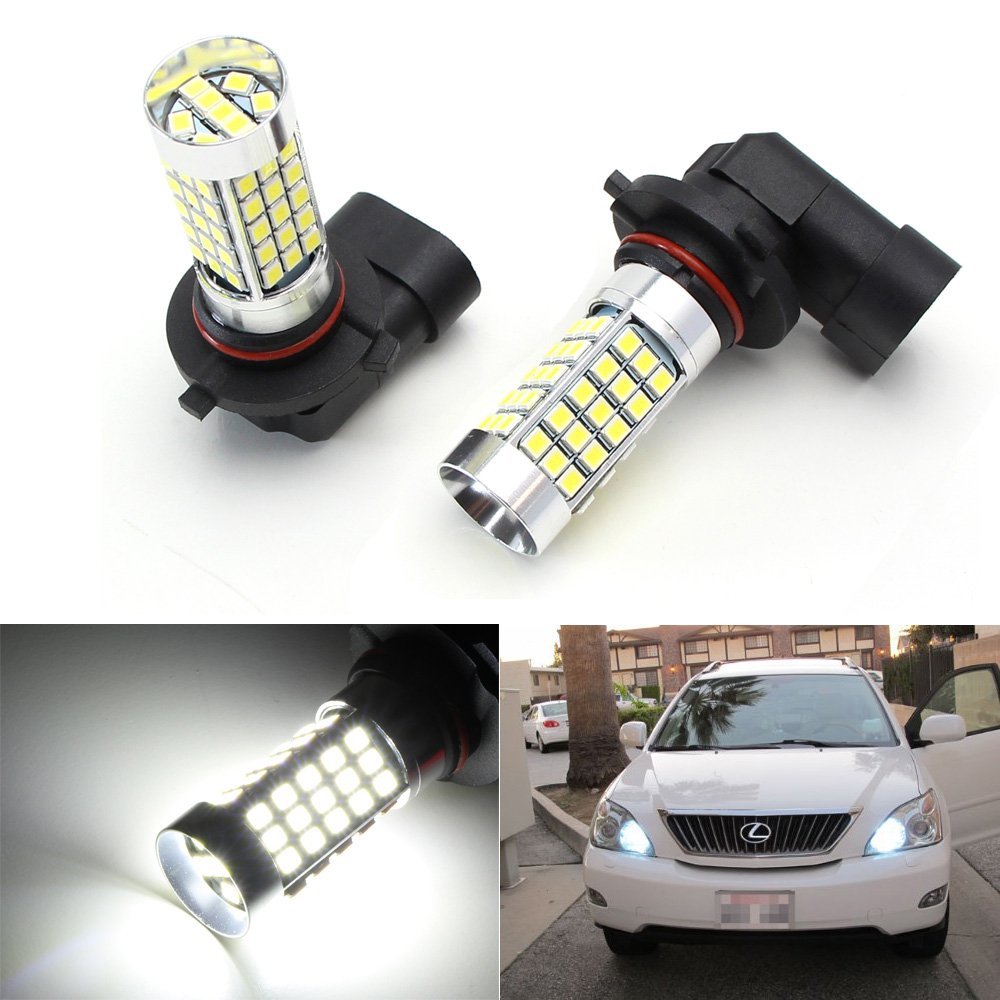2-Pack Xenon White 9005 HB3 LED Headlight Bulbs - 69W High Beam & DRL Replacement - Perfect for Night Driving & Daytime Running Lights in Cars, Trucks, SUVs