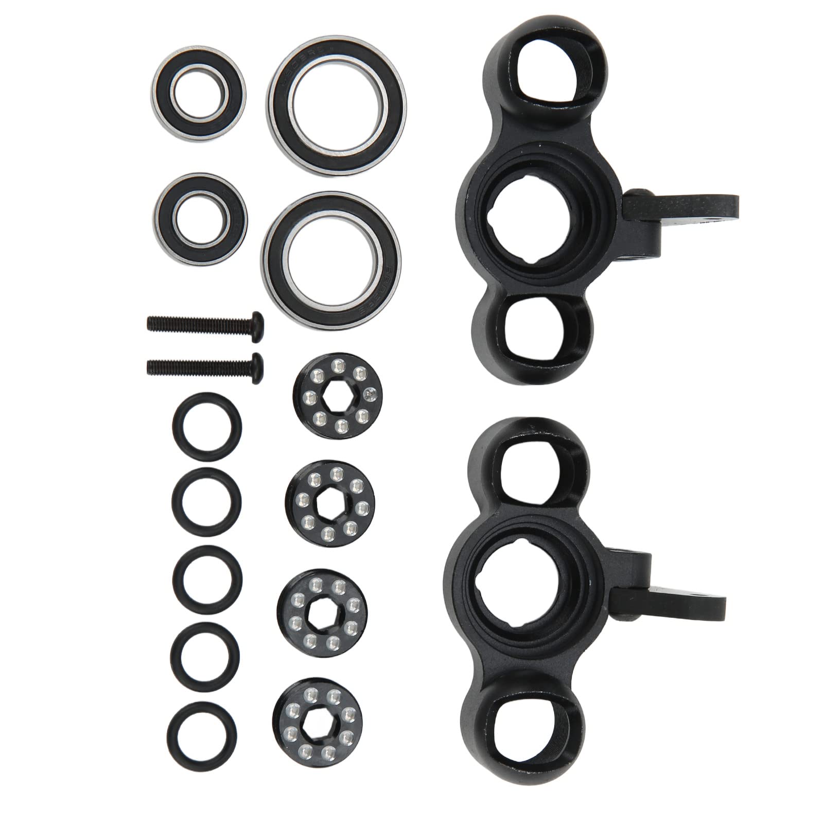 Aluminum Alloy RC Car Steering Cup for Typhon - Front Wheel Replacement Part (Black) | Durable Upgrade for Off-Road Racing & Bashing | Perfect for RC Car Enthusiasts & Hobbyists