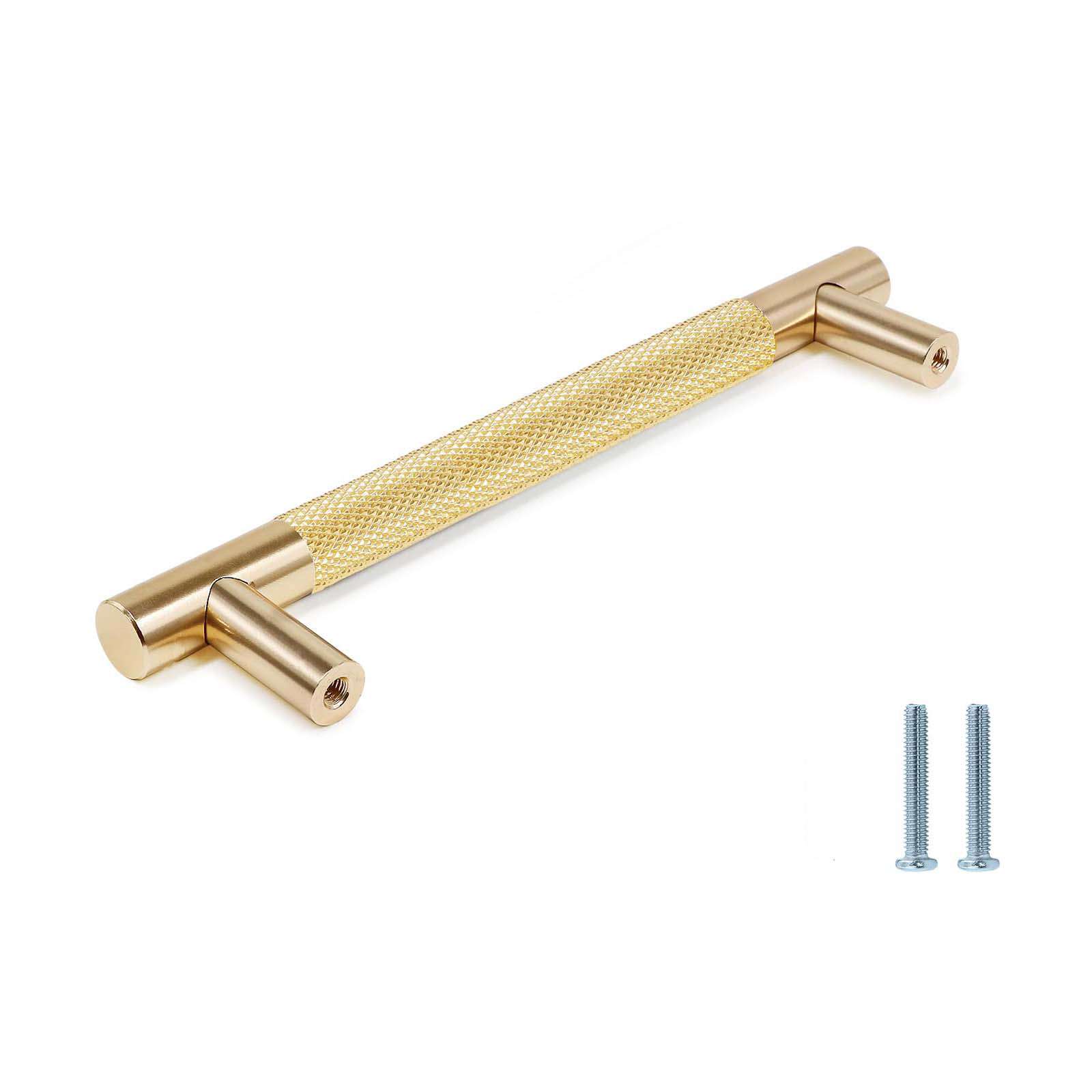 128mm Gold Cabinet Handles - Elegant Drawer Pulls & Knobs for Kitchen, Bathroom, Cupboard Furniture Hardware | Perfect for Modern Home Renovation & DIY Projects