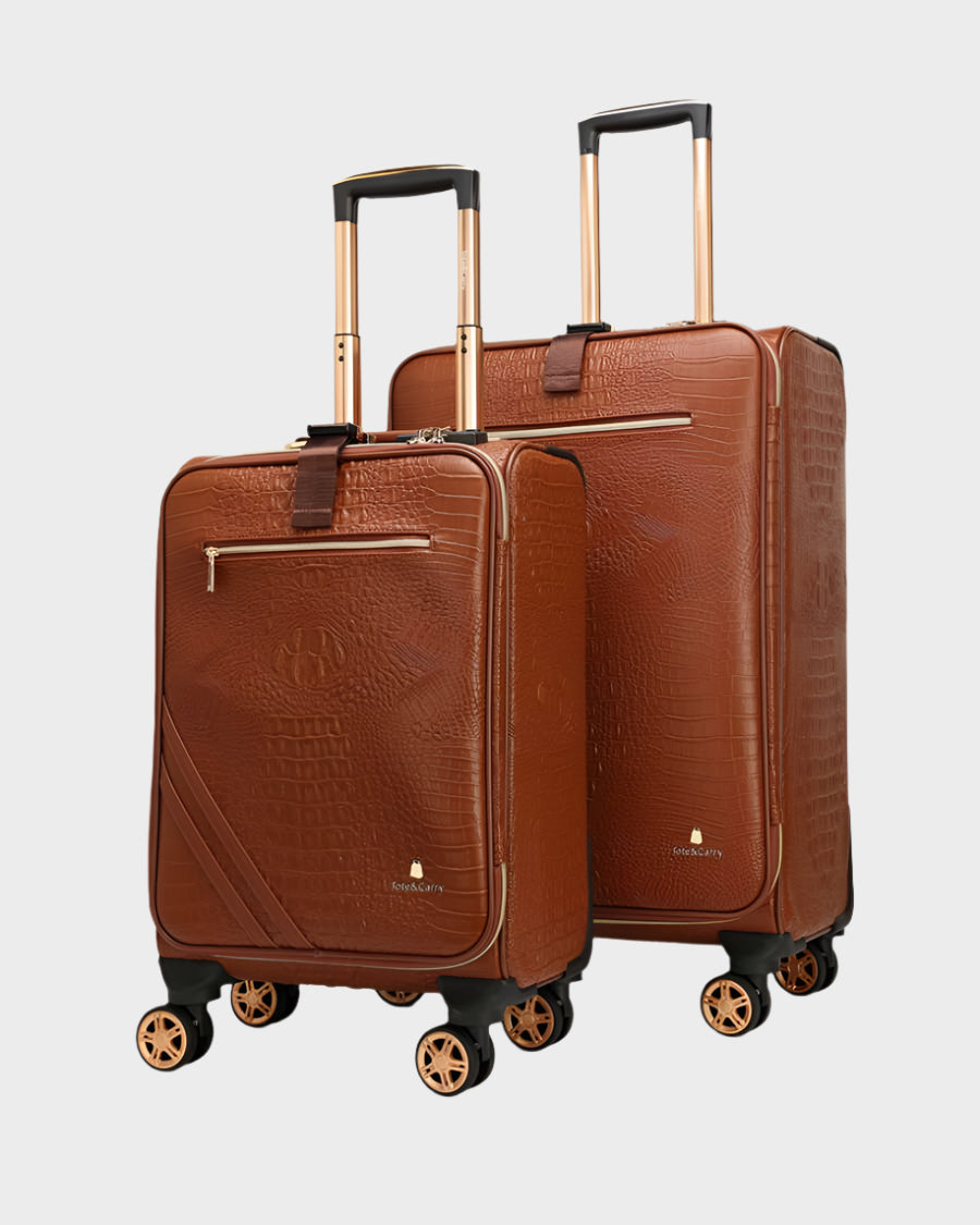 Apollo 2 Ultimate Travel Set in Caramel - Premium Luggage & Carry-On Essentials for Business Trips & Vacations | Perfect for Air Travel, Road Trips & Weekend Getaways