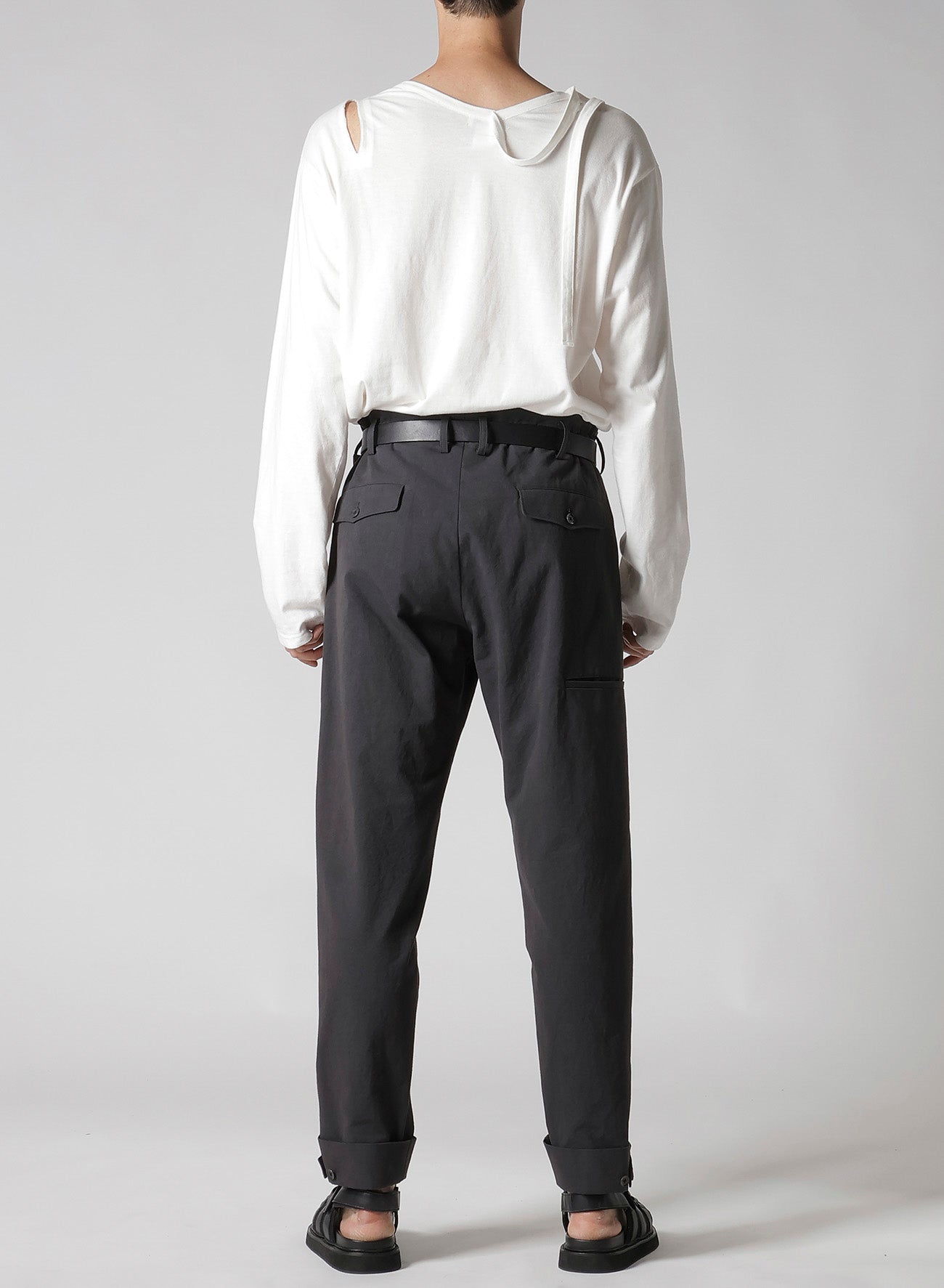 Slim Fit Poplin Pants with Tab Detail - Stylish & Comfortable for Casual Wear, Office & Travel