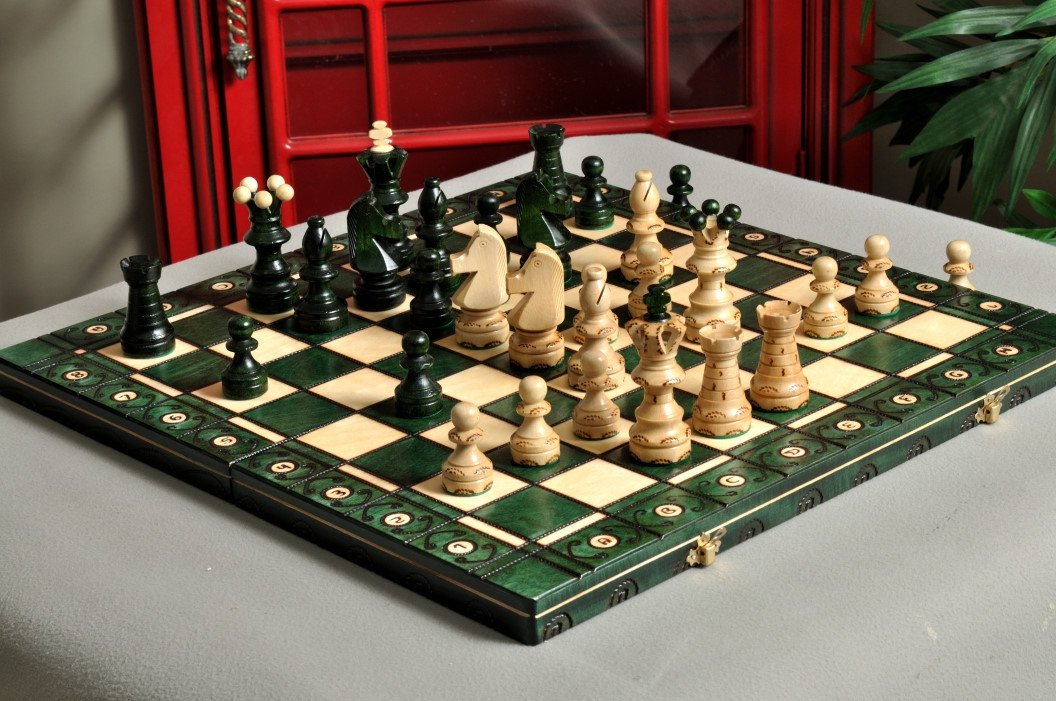 Premium Inverness Travel Chess Set & Board - Portable Folding Chess Game for Adults & Kids - Perfect for Camping, Travel, and Outdoor Activities