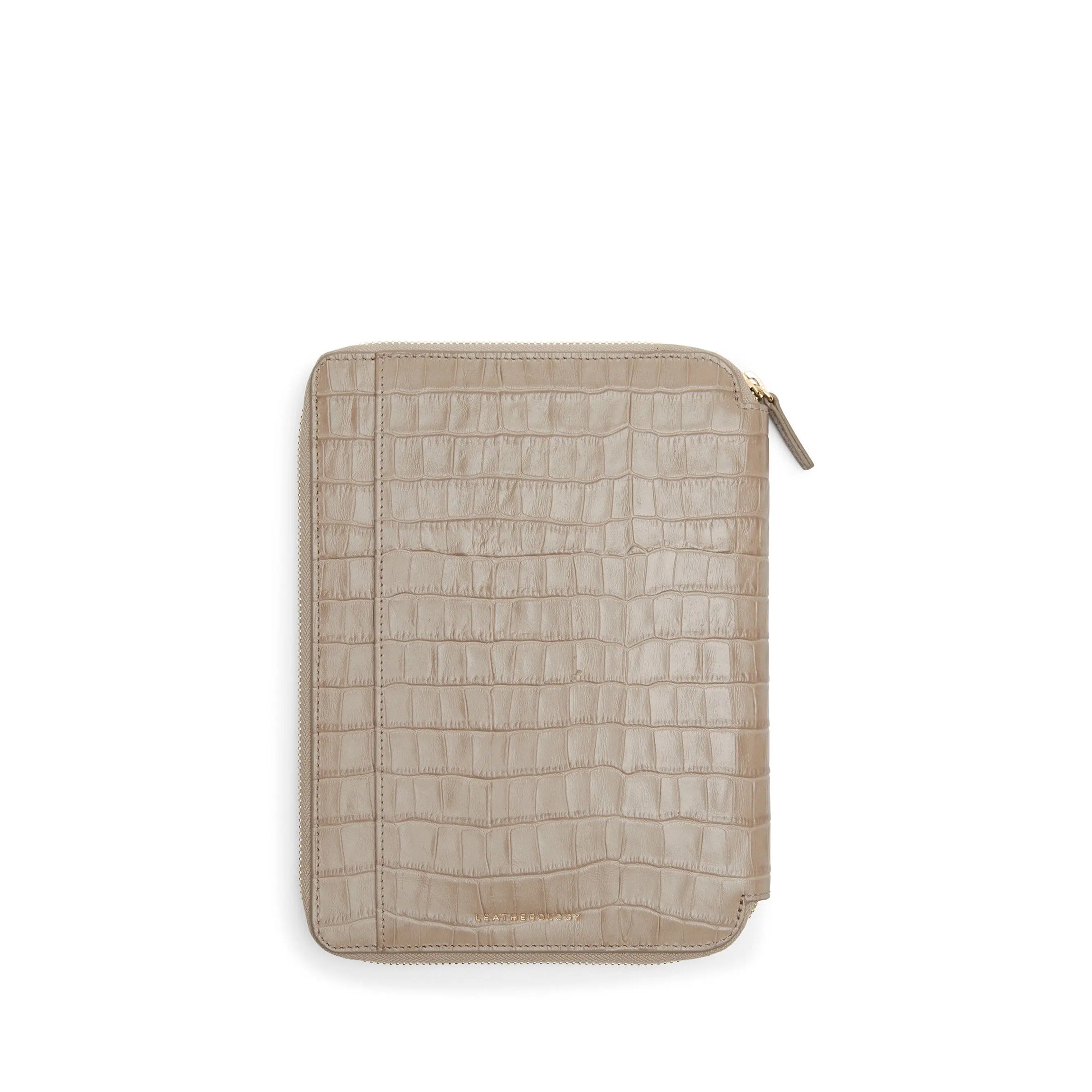 Premium A5 Zippered Spiral Notebook - Lined Journal with Crocodile Pattern Cover, 120gsm Thick Paper - Perfect for Writing, Sketching & Travel Journaling