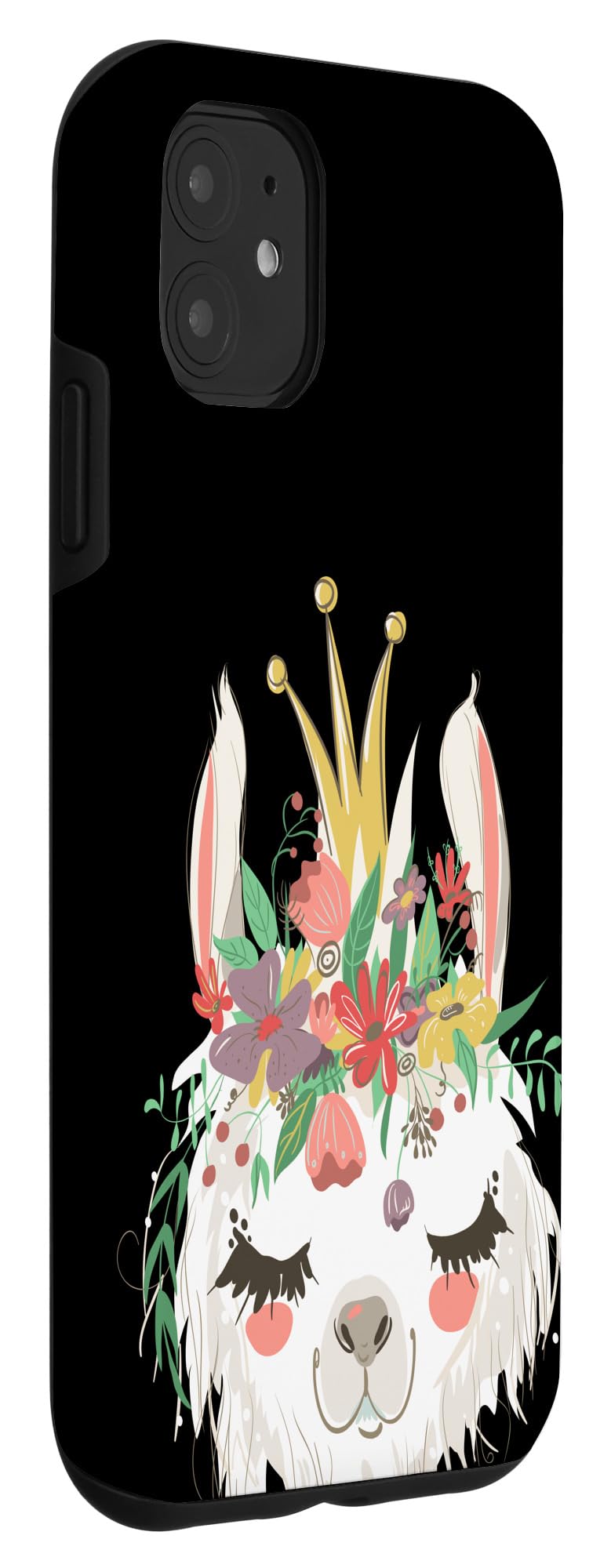 Premium iPhone 11 Case - Shockproof Slim Protective Cover in Elegant Llama Black | Perfect for Everyday Use, Travel & Outdoor Activities