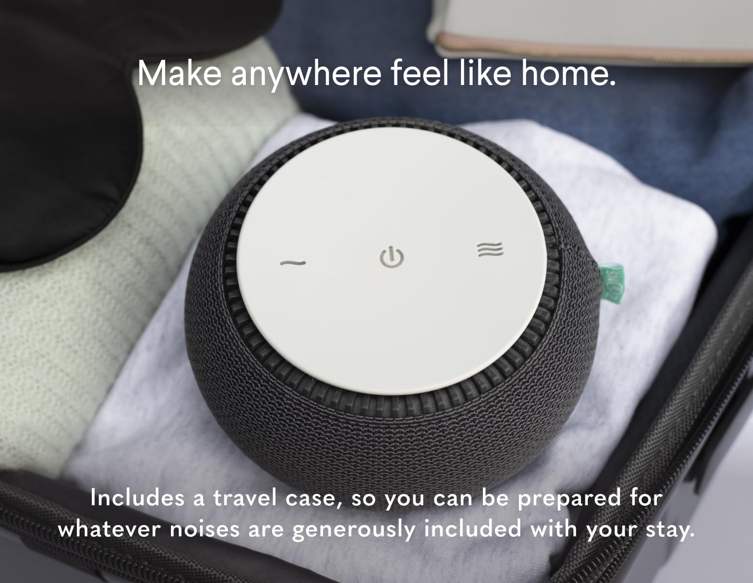 SNOOZ Original Charcoal White Noise Machine & SNOOZ Go Portable Sound Machine Bundle - Premium Sleep Aid for Home, Office & Travel | Noise Cancelling for Babies & Adults