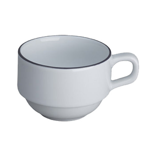 Alani 922479 Oasis Stacking Coffee Cup - 6.75 oz (24-Pack) | Durable & Space-Saving Cups for Offices, Restaurants, and Home Use
