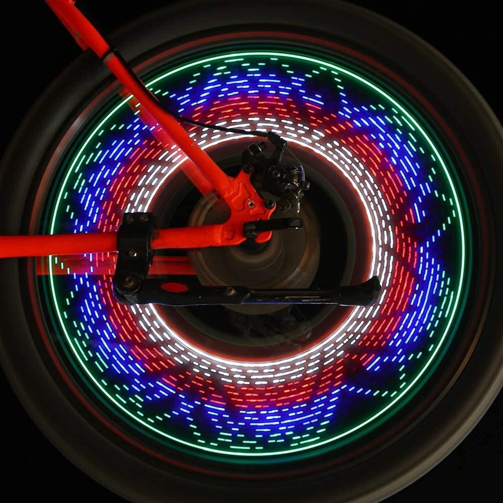 32 LED Bike Spoke Lights - Waterproof Cycling Wheel Lights for Night Riding | Easy Install Bicycle Tire Lights | Perfect for Outdoor Cycling, Commuting & Night Safety Accessories