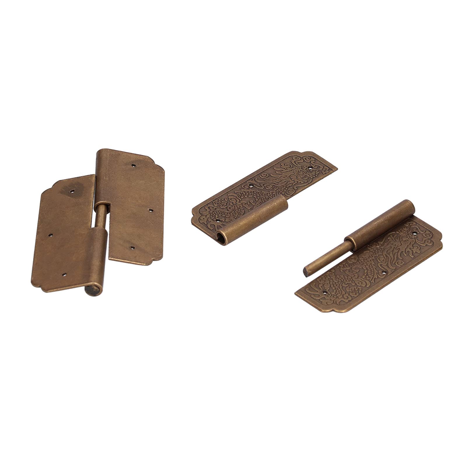 Sturdy FASJ Door Hinges (2-Pack) - Heavy Duty Cabinet Hinges for Jewelry Box, Drawer, Dressing Table & Home Furniture - Perfect for DIY Projects & Home Renovation