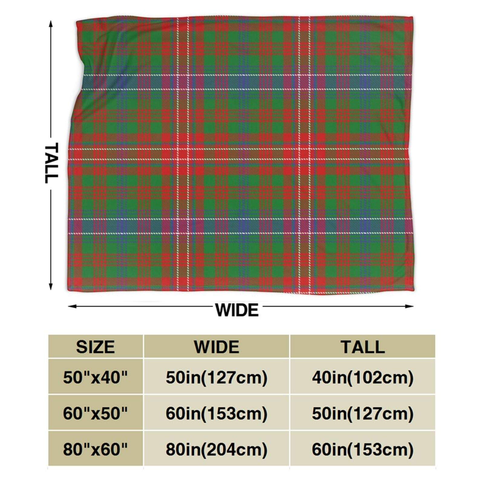 Wilson Clan Tartan Throw Blanket - Ultra Soft Flannel Plaid Blanket for Bed, Sofa & Couch - Cozy Warm Scottish Wool Blanket for Winter Nights, Living Room Decor & Gift