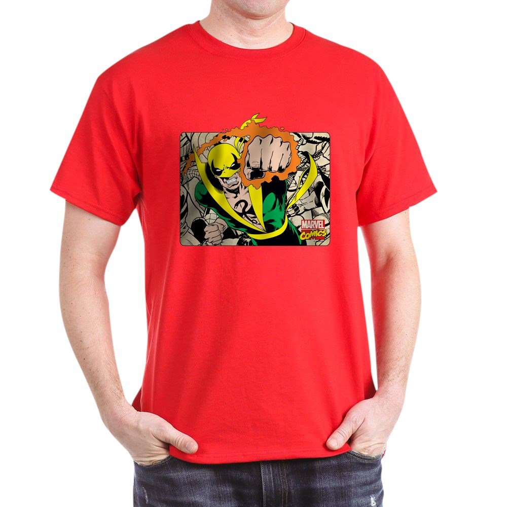 Retro Marvel Iron Fist Graphic T-Shirt - Vintage Superhero Tee for Men & Women - Perfect for Cosplay, Comic Con & Casual Wear