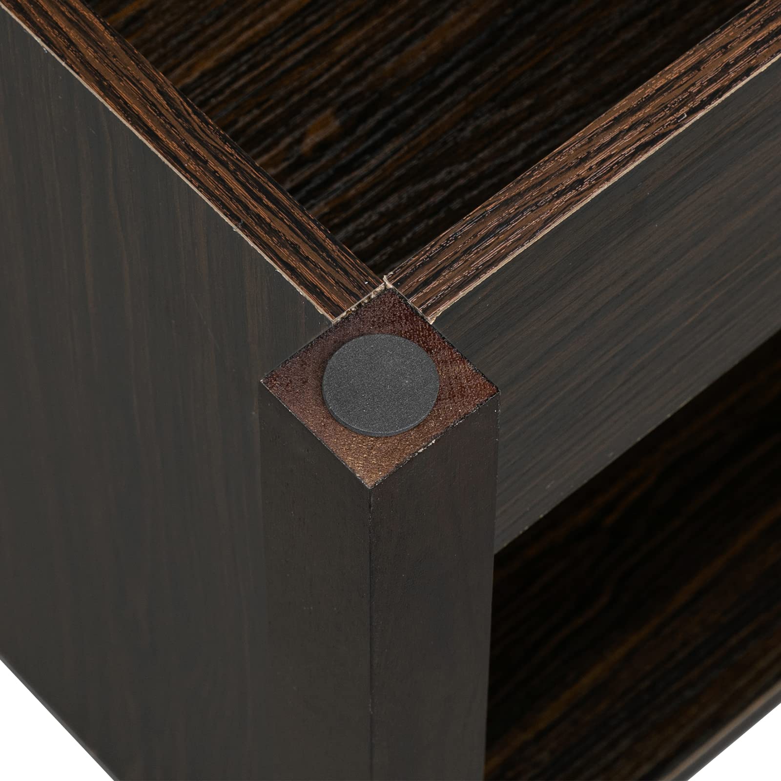 Lift Top Coffee Table with Hidden Storage - Modern Adjustable Wooden Center Table with 3 Cube Open Shelves, Raisable Top for Living Room, Bedroom, Office - Espresso Brown