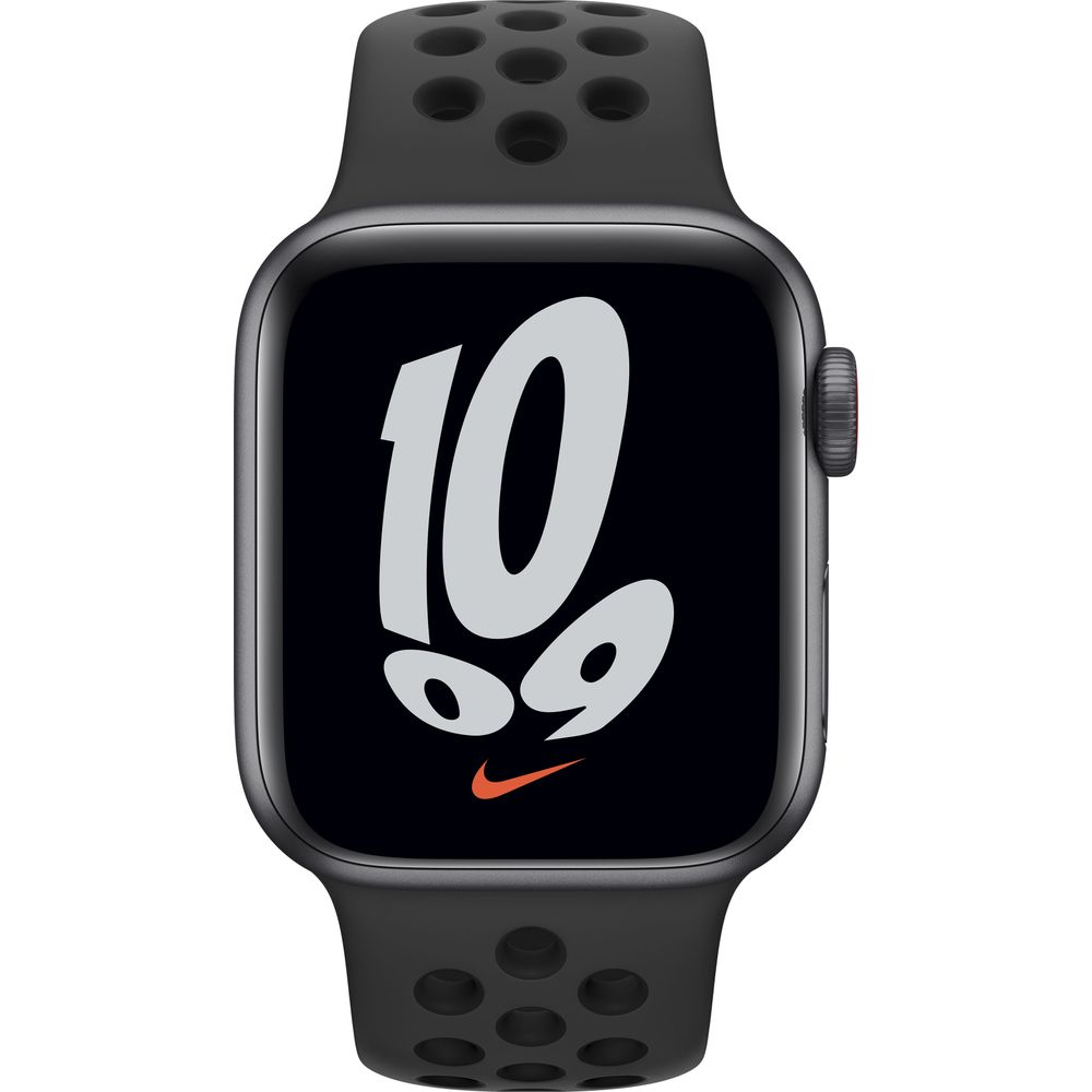Apple Watch SE Nike 40mm GPS Smartwatch - Space Gray Aluminum Case with Anthracite Sport Band (MKQ33LL/A) | Fitness Tracker, Heart Rate Monitor & Water Resistant for Running, Swimming & Daily Use