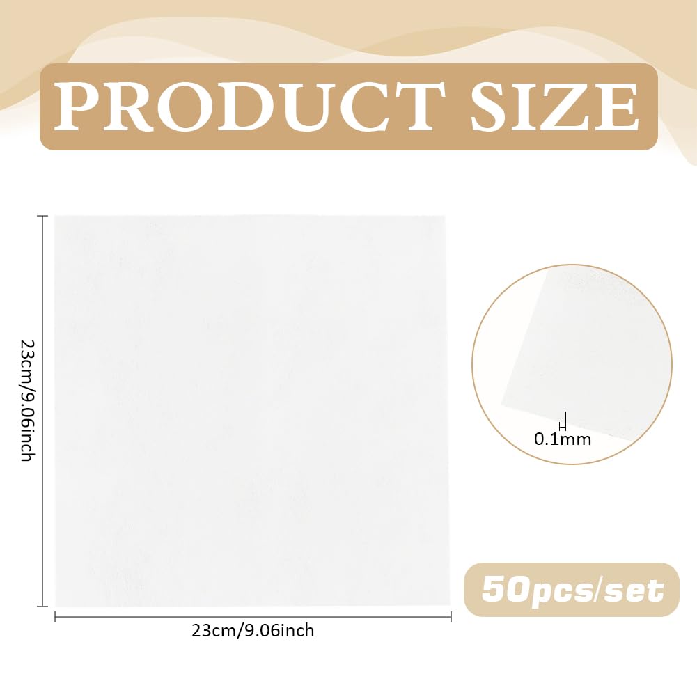 BENECREAT 50 Sheets Blotting Paper for Flower Pressing - 9.06x9.06 Inch Highly Absorbent Reusable Herbarium Paper for Drying Flowers, Leaves & Plants - Perfect for DIY Crafts, Scrapbooking & Botanical Projects