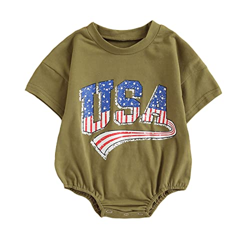 A Usa Romper Green