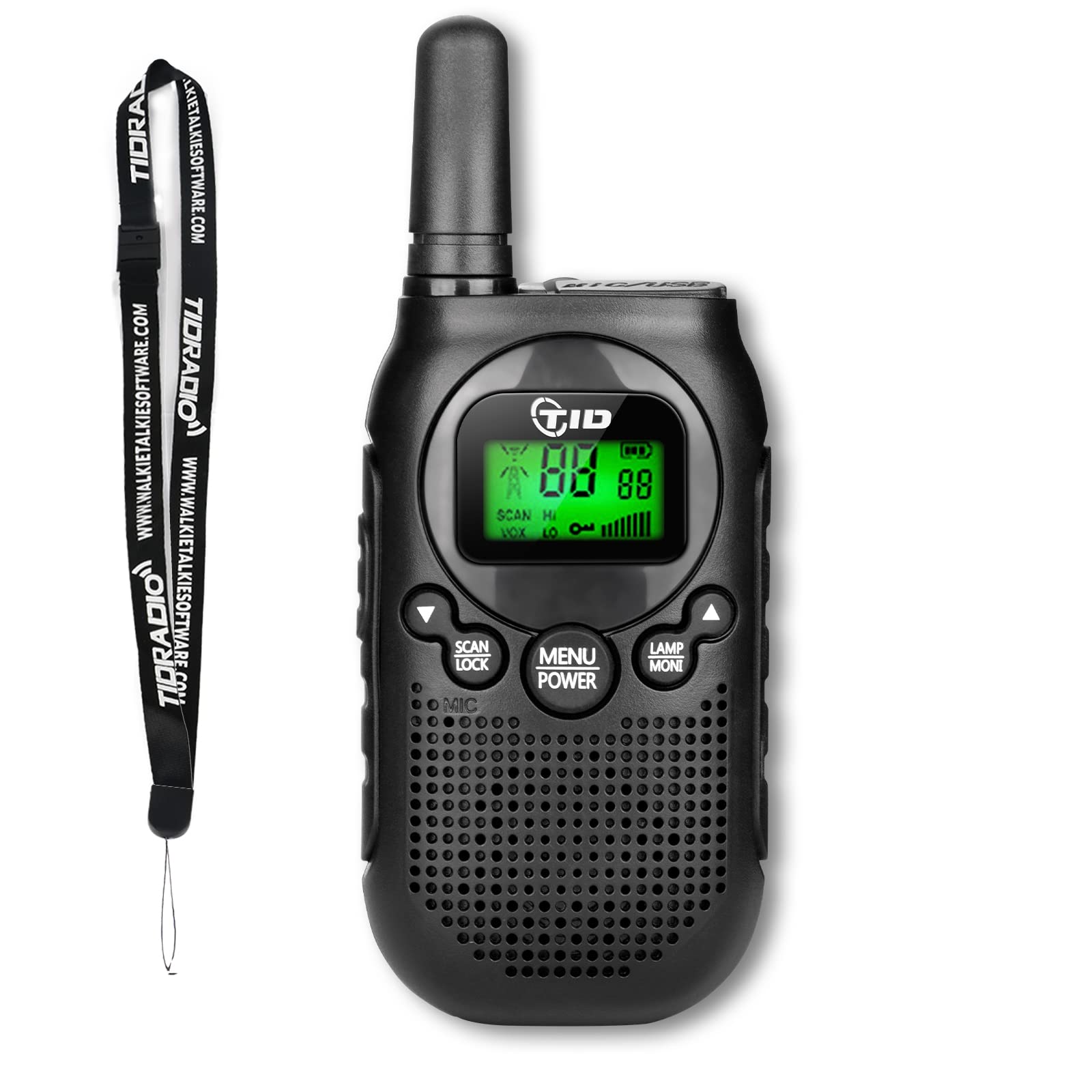 TIDRADIO TD-M3 Kids Walkie Talkies - 22 Channel USB Rechargeable 2-Way Radios for Boys & Girls | Best Outdoor Toy Gift for Camping, Hiking & Backyard Adventures (1 Pack)