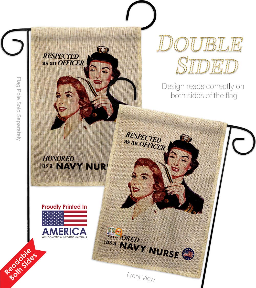US Navy Seabee Military Garden Flag Kit - Double-Sided 28x40 Inch Patriotic Burlap House Banner for Veterans, Armed Forces & Retirees | Made in USA | Perfect for Yard Decoration, Memorial Day & Military Appreciation Gifts