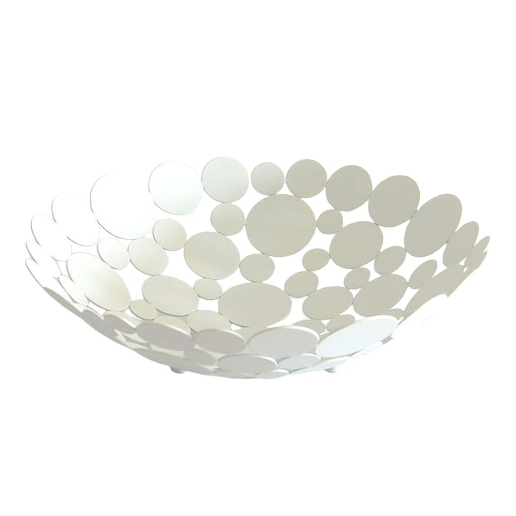 Metal Fruit Basket - Creative Countertop Bowl for Kitchen & Dining Table, Decorative Storage Holder for Fruits, Vegetables, Bread - Perfect for Home, Office, Party Display