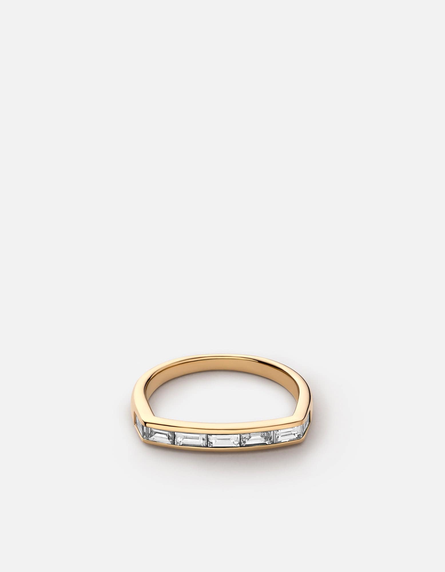 Elegant Totem Diamond Ring in 14K Gold Vermeil - Perfect for Weddings, Anniversaries & Special Occasions